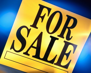 Yellow "For Sale" Sign